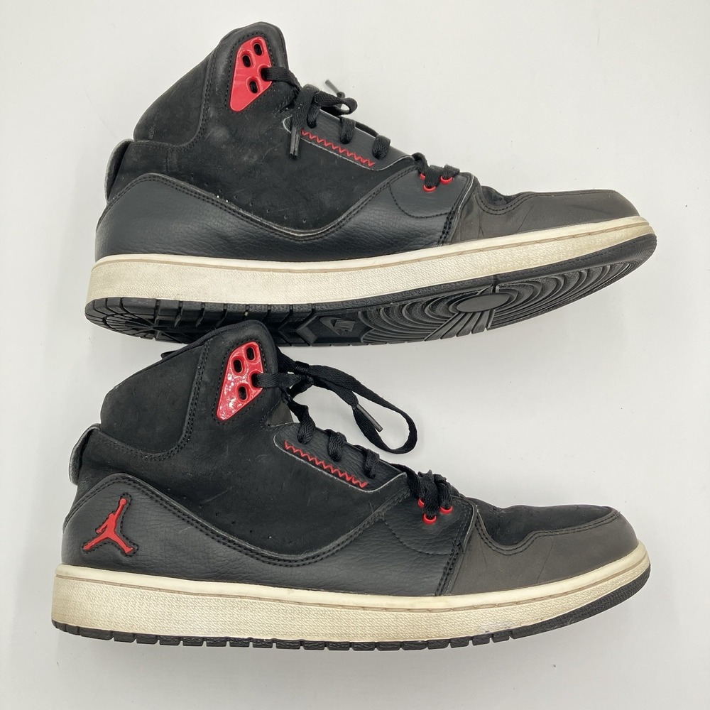 Nike Air Jordan 1 Flight 2 Prem Men's Size 12 Black Sports Red White 640603-001 - Picture 2 of 11